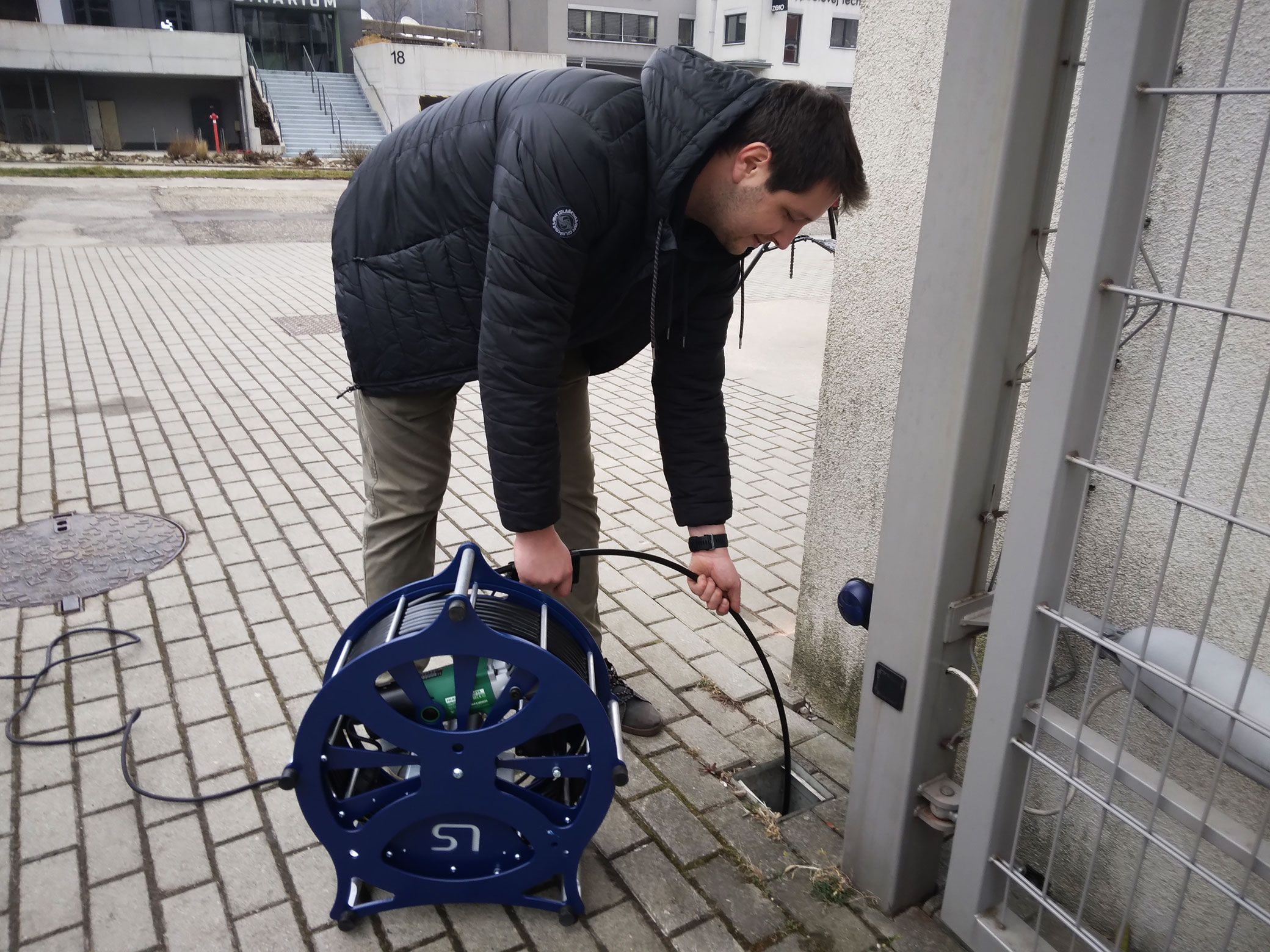 RIDGID FlexShaft používaný spolu s kamerou